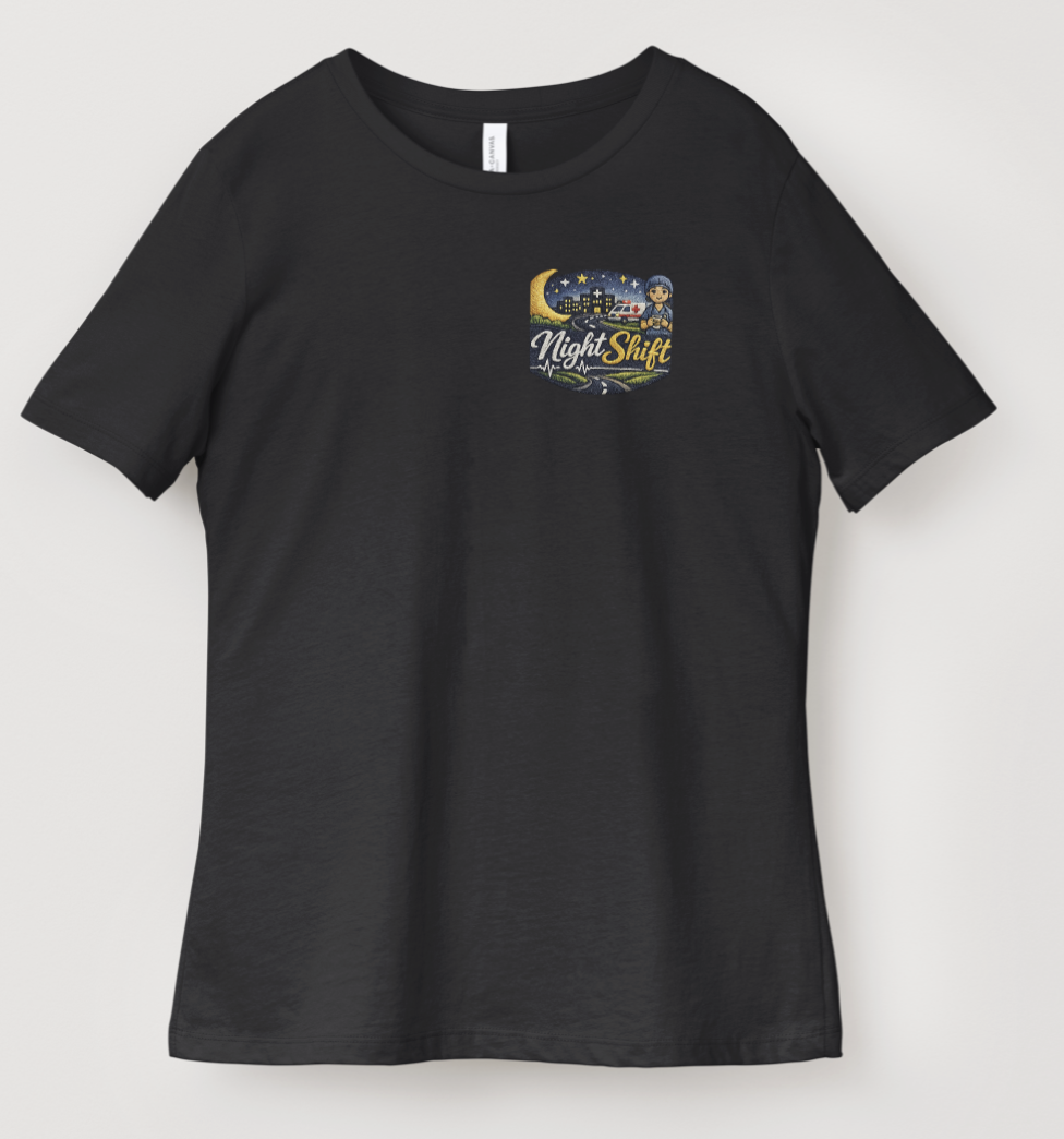 Night Shift Tee flat lay